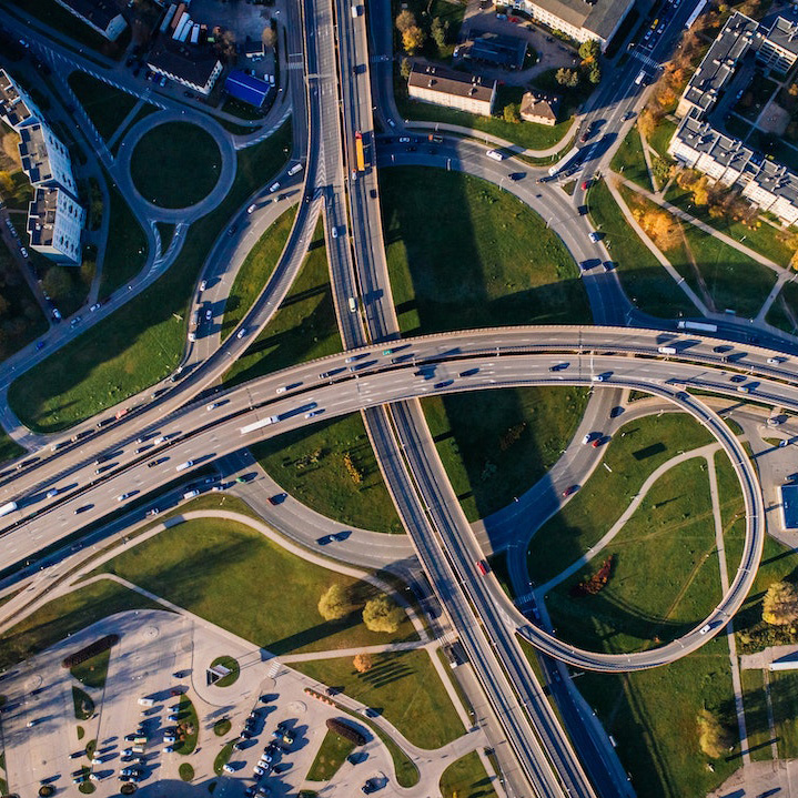 Highway roundabout