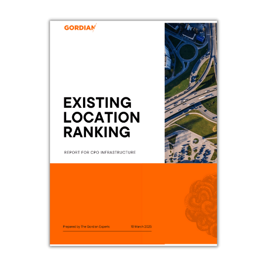 Existing Location Ranking in charging infrastructure report cover